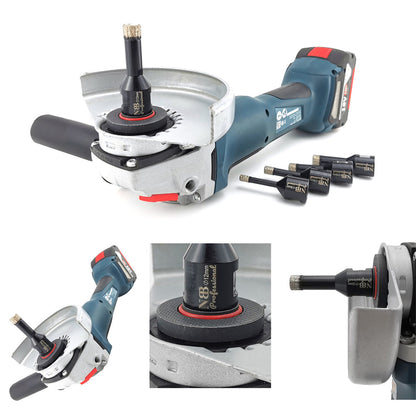 6pcs NBB Broca de diamante soldada al vacío con M14, para taladrar en seco y en húmedo profesionalmente en porcelana dura, cerámica,baldosas,granito,mármol,para Amoladora Angular