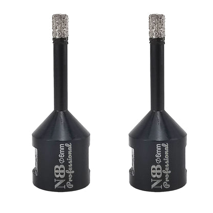 NBB Broca de diamante soldada al vacío con M14, para taladrar en seco y en húmedo profesionalmente en porcelana dura, cerámica, baldosas, granito, mármol, rápida, para Amoladora Angular(PRO EAVBDDBM)