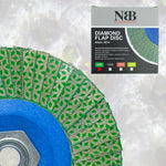 NBB Rueda de láminas con diamante Disco de láminas de diamante completo con M14 brida ideal para lijado pulido de cerámica gres porcelánico piedra bordes y biseles con amoladora