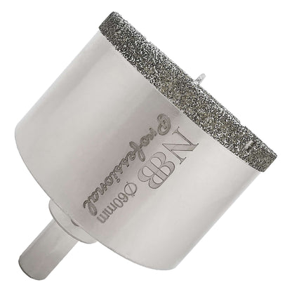 NBB Brocas de diamante con vástago triangular, corona diamante, taladrar en húmedo en mármol, piedra lujo, cerámica, granito, azulejo, vidrio, tec. galvanizada, en taladros de cable o sin cable