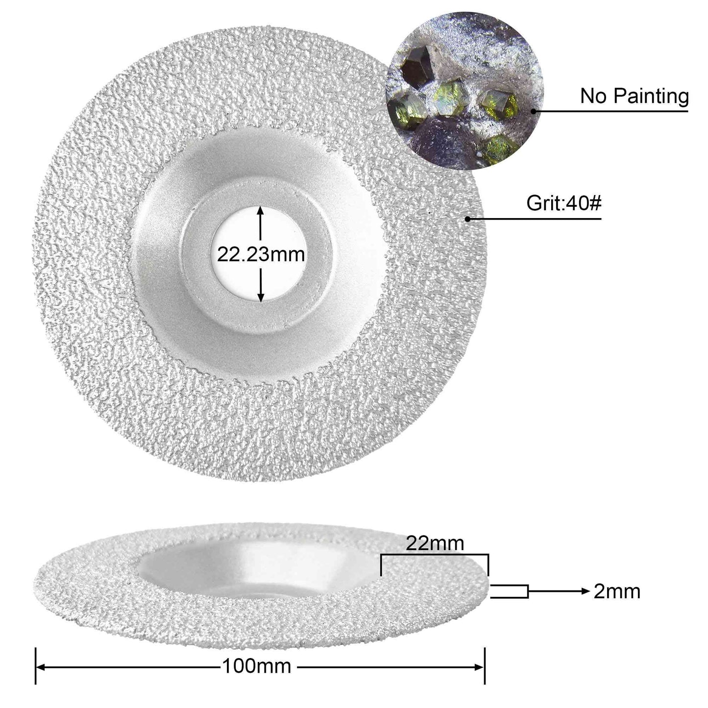 Disque diamanté soudé NBB : durée de vie et efficacité optimales pour le polissage et la découpe du granit, du marbre, du carrelage, de la céramique et de la porcelaine. Meuleuse d'angle (taille moyenne).