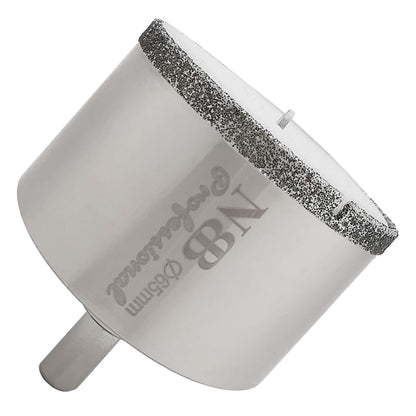 NBB Brocas de diamante con vástago triangular, corona diamante, taladrar en húmedo en mármol, piedra lujo, cerámica, granito, azulejo, vidrio, tec. galvanizada, en taladros de cable o sin cable