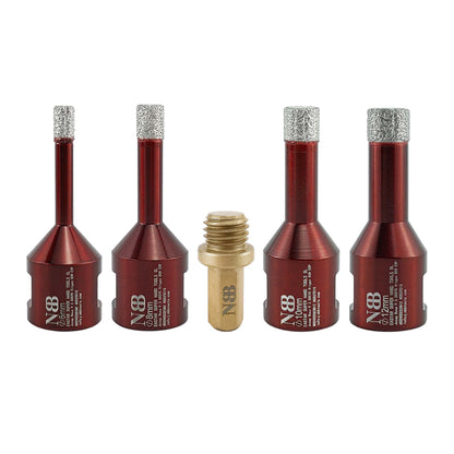 Foret diamanté NBB, fraise diamantée M14, foret à carottage diamanté pour perçage à sec et à l'eau dans la porcelaine dure, la céramique, le carrelage, le granit, le marbre, pour meuleuse d'angle