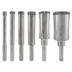 NBB Brocas de diamante con mango redondo corona diamante taladrar en húmedo en mármol piedra lujo cerámica granito azulejo vidrio niquelado para taladros de banco o de pistola