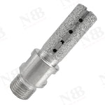 NBB Fresa de diamante, forma de dedo, broca de fresado de diamante para ampliar y dar forma al agujero en porcelana,cerámica,baldosas,granito,mármol, en seco o húmedo (1/2" Gas, plana)