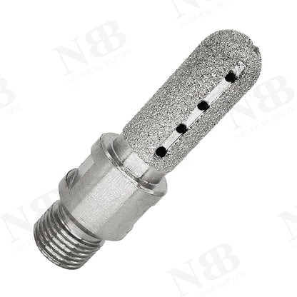NBB Fresa de diamante,forma de dedo,broca de fresado de diamante para ampliar y dar forma al agujero en porcelana,cerámica,baldosas,granito,mármol, en seco o húmedo (1/2" Gas, redonda)