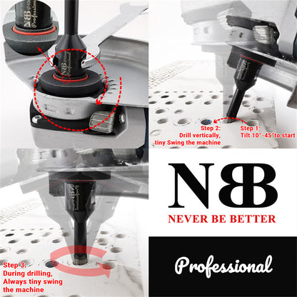 6pcs NBB Broca de diamante soldada al vacío con M14, para taladrar en seco y en húmedo profesionalmente en porcelana dura, cerámica,baldosas,granito,mármol,para Amoladora Angular