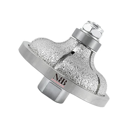 NBB Rueda de perfil de diamante fresa de enrutador de diamante con cubierta de hierro broca para perfilar porcelana baldosa cerámica granito mármol piedra para amoladora angular (Ogee)