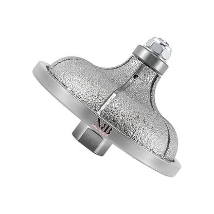 NBB Rueda de perfil de diamante fresa de enrutador de diamante con cubierta de hierro broca para perfilar porcelana baldosa cerámica granito mármol piedra para amoladora angular (Ogee)