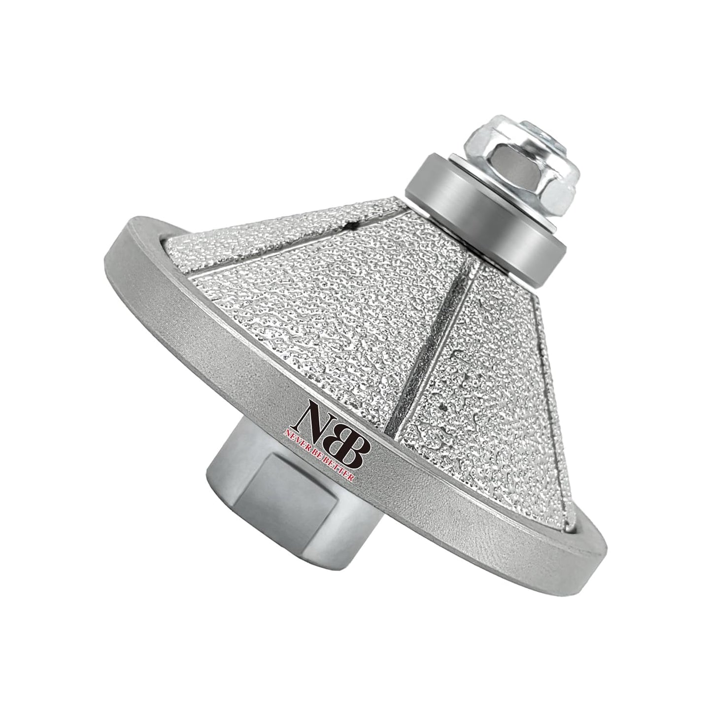 NBB Rueda de perfil de diamante fresa de enrutador de diamante con cubierta de hierro broca para perfilar porcelana baldosa cerámica granito mármol piedra para amoladora angular (Bevel)
