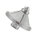 NBB Rueda de perfil de diamante fresa de enrutador de diamante con cubierta de hierro broca para perfilar porcelana baldosa cerámica granito mármol piedra para amoladora angular (Bevel)