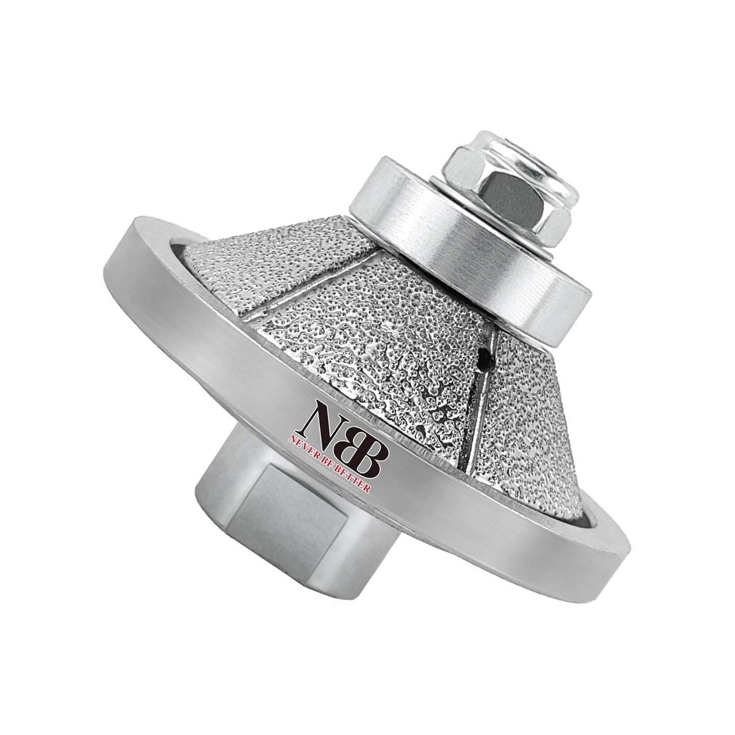 NBB Rueda de perfil de diamante fresa de enrutador de diamante con cubierta de hierro broca para perfilar porcelana baldosa cerámica granito mármol piedra para amoladora angular (Bevel)