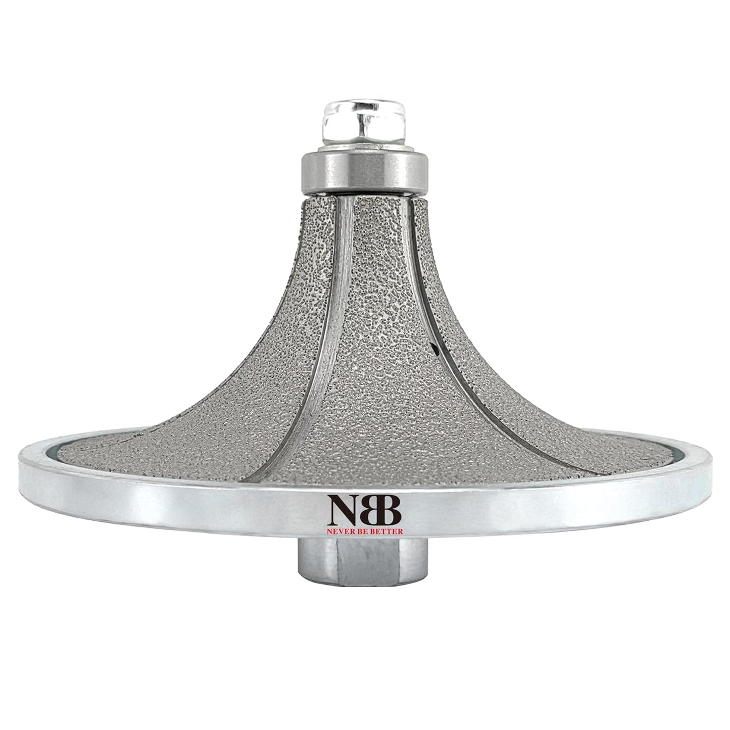 NBB Rueda de perfil de diamante, fresa de enrutador de diamante, broca para perfilar la porcelana baldosas cerámica granito mármol piedra, fácil de usar en amoladora angular (Half-Bullnose)