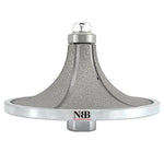 NBB Rueda de perfil de diamante, fresa de enrutador de diamante, broca para perfilar la porcelana baldosas cerámica granito mármol piedra, fácil de usar en amoladora angular (Half-Bullnose)