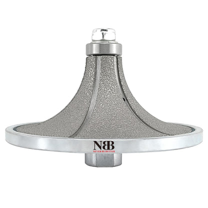 NBB Rueda de perfil de diamante, fresa de enrutador de diamante, broca para perfilar la porcelana baldosas cerámica granito mármol piedra, fácil de usar en amoladora angular (Half-Bullnose)