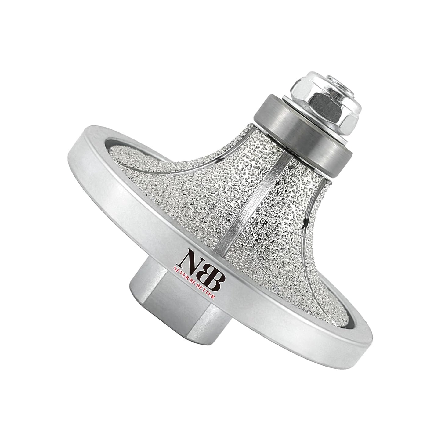 NBB Rueda de perfil de diamante, fresa de enrutador de diamante, broca para perfilar la porcelana baldosas cerámica granito mármol piedra, fácil de usar en amoladora angular (Half-Bullnose)