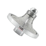 NBB Rueda de perfil de diamante, fresa de enrutador de diamante, broca para perfilar la porcelana baldosas cerámica granito mármol piedra, fácil de usar en amoladora angular (Half-Bullnose)