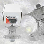 NBB Diamant-Profilierscheibe Diamant-Fräser mit Eisenabdeckung zum Profilieren von Porzellan-, Keramik-, Granit-, Marmor- und Steinfliesen für Winkelschleifer (Vollrundprofil) 