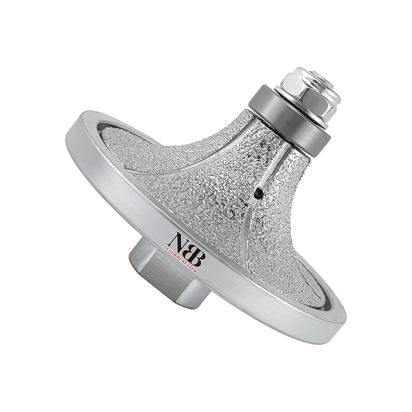 NBB Rueda de perfil de diamante, fresa de enrutador de diamante, broca para perfilar la porcelana baldosas cerámica granito mármol piedra, fácil de usar en amoladora angular (Half-Bullnose)
