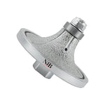 NBB Rueda de perfil de diamante, fresa de enrutador de diamante, broca para perfilar la porcelana baldosas cerámica granito mármol piedra, fácil de usar en amoladora angular (Half-Bullnose)