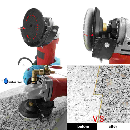 NBB Diamantpolierscheiben 4" (100 mm) Diamantschleifscheibe zur Nasspolitur von Granit, Marmor, Stein, Porzellan und Keramik mit Nylonrücken für ein gutes Finish 