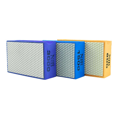 NBB Diamant-Handschleif- und Polierpad mit galvanisierten Diamanten für Stein, Marmor, Granit, Keramik, Fliesen und Glas, mit flexiblem Schwammpad