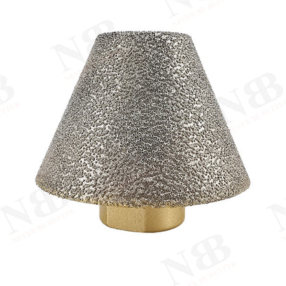 NBB Fresa de diamante con M14, para biselar en seco o húmedo profesionalmente en porcelana, cerámica, baldosas, granito, mármol, para amoladora angular