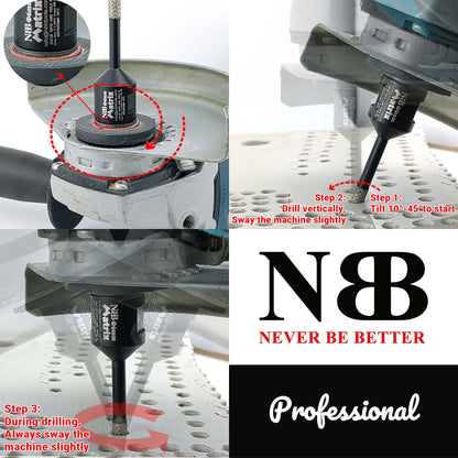 NBB Broca de diamante fresa diamantada con M14 Ordenar en forma de una matriz corona diamante para taladrar en porcelana cerámica baldosa granito mármol en seco húmedo para Amoladora Angular