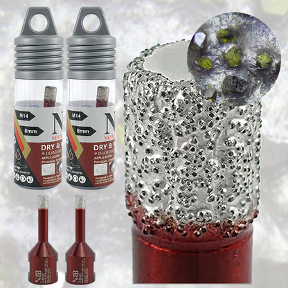 Foret diamanté NBB, fraise diamantée M14, foret à carottage diamanté pour perçage à sec et à l'eau dans la porcelaine dure, la céramique, le carrelage, le granit, le marbre, pour meuleuse d'angle