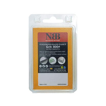 NBB Diamant-Handschleif- und Polierpad mit galvanisierten Diamanten für Stein, Marmor, Granit, Keramik, Fliesen und Glas, mit flexiblem Schwammpad