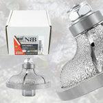 NBB Diamantprofilierscheibe Diamantfräser mit Eisenabdeckung zum Profilieren von Porzellan-, Keramik-, Granit- und Marmorfliesen für Winkelschleifer (Ogee) 
