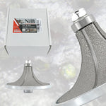 NBB Rueda de perfil de diamante, fresa de enrutador de diamante, broca para perfilar la porcelana baldosas cerámica granito mármol piedra, fácil de usar en amoladora angular (Half-Bullnose)
