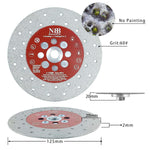 NBB Disco de diamante soldado sierra de diamante corte y rectificado 3 en 1 molienda y corte en granito mármol azulejos cerámica porcelana piedra Metal Vidrio seco M14 para amoladora angular