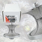 NBB Diamant-Profilierscheibe Diamant-Fräser mit Eisenabdeckung zum Profilieren von Porzellan-, Keramik-, Granit-, Marmor- und Steinfliesen für Winkelschleifer (Vollrundprofil) 