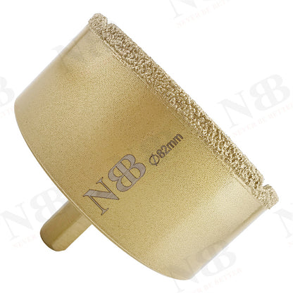 NBB Brocas de diamante con vástago hexagonal 12.5mm, corona diamante para taladrar en seco en porcelana,cerámica,baldosas,granito,azulejo, meyor en húmedo, para perforadora de pistola y banco