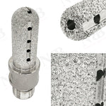 NBB Fresa de diamante,forma de dedo,broca de fresado de diamante para ampliar y dar forma al agujero en porcelana,cerámica,baldosas,granito,mármol, en seco o húmedo (1/2" Gas, redonda)