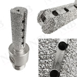 NBB Fresa de diamante, forma de dedo, broca de fresado de diamante para ampliar y dar forma al agujero en porcelana,cerámica,baldosas,granito,mármol, en seco o húmedo (1/2" Gas, plana)