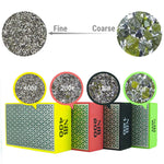 Disque de ponçage diamanté manuel NBB pour le ponçage ou le polissage, bloc de ponçage/polissage diamanté avec support en éponge flexible pour le meulage de la pierre, du granit, de la céramique, du carrelage, du verre, du bois et du métal