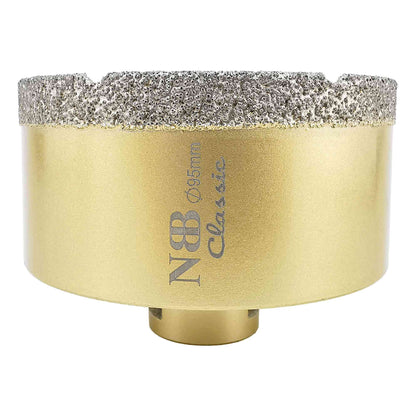 Foret diamanté NBB M14, type or classique, pour perçage à sec et à l'eau de la porcelaine dure, de la céramique, du carrelage, du granit, du marbre, pour meuleuse d'angle (classique)