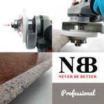 NBB Diamant-Fasenschneid- und Fräswerkzeuge, Diamant-Profilierscheibe mit größerer, abgedeckter Führung und M14-Bohrer zum Profilieren von Porzellan-, Keramikfliesen, Granit, Marmor und Stein (Halbrundprofil) 