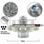 NBB Rueda de perfil de diamante, fresa de enrutador de diamante, broca para perfilar la porcelana baldosas cerámica granito mármol piedra, fácil de usar en amoladora angular (Half-Bullnose)