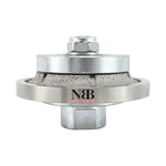 NBB Rueda de perfil de diamante, fresa de enrutador de diamante, broca para perfilar la porcelana baldosas cerámica granito mármol piedra, fácil de usar en amoladora angular (Half-Bullnose)