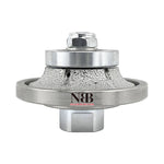 NBB Rueda de perfil de diamante, fresa de enrutador de diamante, broca para perfilar la porcelana baldosas cerámica granito mármol piedra, fácil de usar en amoladora angular (Half-Bullnose)