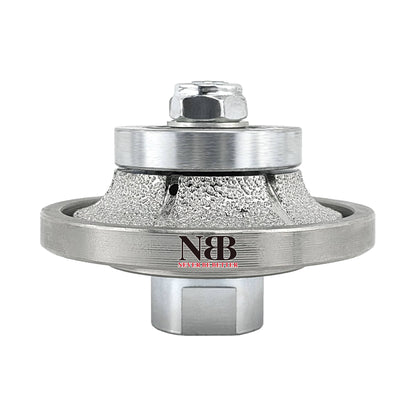 NBB Rueda de perfil de diamante, fresa de enrutador de diamante, broca para perfilar la porcelana baldosas cerámica granito mármol piedra, fácil de usar en amoladora angular (Half-Bullnose)