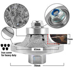 NBB Rueda de perfil de diamante, fresa de enrutador de diamante, broca para perfilar la porcelana baldosas cerámica granito mármol piedra, fácil de usar en amoladora angular (Half-Bullnose)
