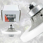NBB Diamant-Fasenschneid- und Fräswerkzeuge, Diamant-Profilierscheibe mit größerer, abgedeckter Führung und M14-Bohrer zum Profilieren von Porzellan-, Keramikfliesen, Granit, Marmor und Stein (Halbrundprofil) 