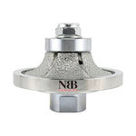 NBB Rueda de perfil de diamante, fresa de enrutador de diamante, broca para perfilar la porcelana baldosas cerámica granito mármol piedra, fácil de usar en amoladora angular (Half-Bullnose)