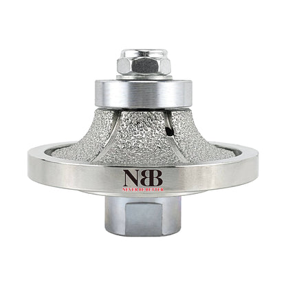 NBB Rueda de perfil de diamante, fresa de enrutador de diamante, broca para perfilar la porcelana baldosas cerámica granito mármol piedra, fácil de usar en amoladora angular (Half-Bullnose)