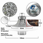 NBB Diamant-Fasenschneid- und Fräswerkzeuge, Diamant-Profilierscheibe mit größerer, abgedeckter Führung und M14-Bohrer zum Profilieren von Porzellan-, Keramikfliesen, Granit, Marmor und Stein (Halbrundprofil) 