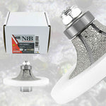 NBB Diamant-Fasenschneid- und Fräswerkzeuge, Diamant-Profilierscheibe mit größerer, abgedeckter Führung und M14-Bohrer zum Profilieren von Porzellan-, Keramikfliesen, Granit, Marmor und Stein (Halbrundprofil) 